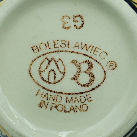 Polish Pottery Tuscan Grapes Cream & Sugar Set Grapes Creamer and Sugar Bowl - Picture 5 of 16